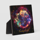 Plaque Photo Cassiopeia Galaxy Remnant Supernova (Recto)