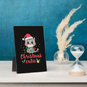 Plaque Photo Cat Christmas Cutie Cats Christmas T-Shirt for Men (Côté)