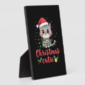Plaque Photo Cat Christmas Cutie Cats Christmas T-Shirt for Men (Côté)