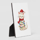 Plaque Photo Cat Christmas Tree Christmas (3) (Côté)