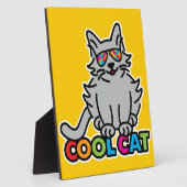 PLAQUE PHOTO CAT COOL (Côté)