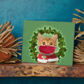 Plaque Photo Cat de Christmas (Côté)