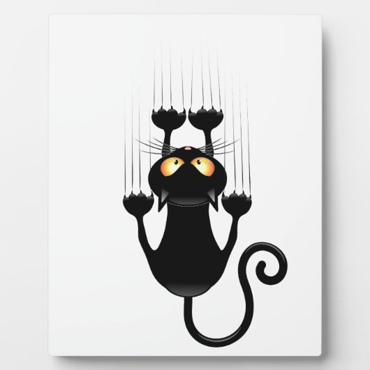 Plaque Photo Cat Falling down fun dessin personnage (Devant)