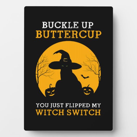 Plaque Photo Cat Halloween (Devant)