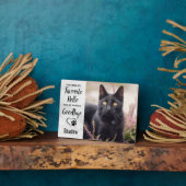 Plaque Photo Cat Memorial Pet Perte (Côté)