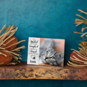 Plaque Photo Cat Sympathy Keepsaké Pet Memorial (Côté)