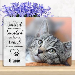 Plaque Photo Cat Sympathy Keepsaké Pet Memorial