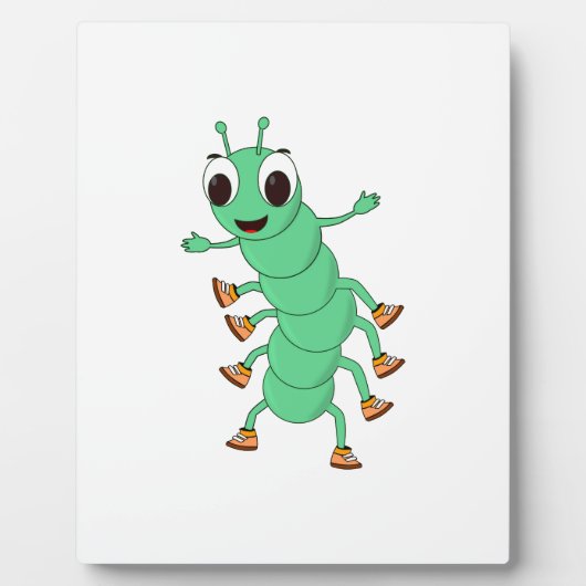 Plaque Photo Caterpillar verte (Devant)
