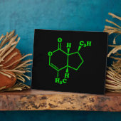 Plaque Photo Catnip Nepetalactone Formule chimique moléculaire (Côté)