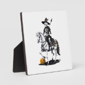 Plaque Photo Cavalier de cheval squelette - Squelette d'Hallowe (Recto)
