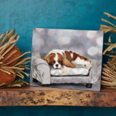 Plaque Photo Cavalier King Charles Spaniel - Remington (Côté)