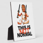 Plaque Photo Ce n'est pas normal (Côté)
