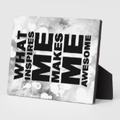 Plaque Photo Ce Qui M'Inspire Me Rend Génial (Côté)