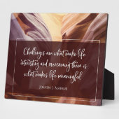 Plaque Photo Ce qui rend la vie significative (Côté)