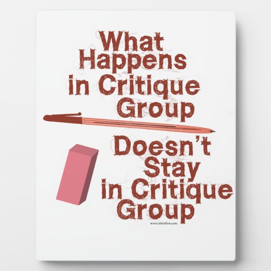 Plaque Photo Ce Qui Se Passe Dans Le Groupe Critique (Devant)