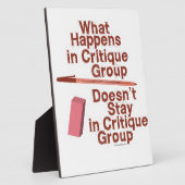 Plaque Photo Ce Qui Se Passe Dans Le Groupe Critique (Côté)