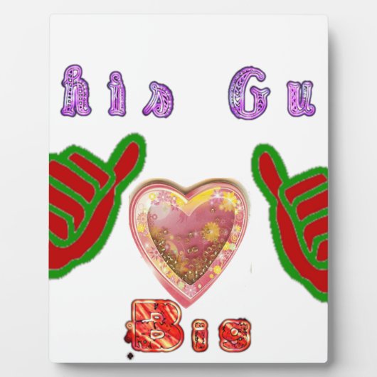 Plaque Photo Ce type adore les grands cadeaux d'art Imprimer (Devant)