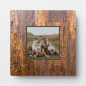 Plaque Photo Cèdre | motif de bois rustique (Devant)