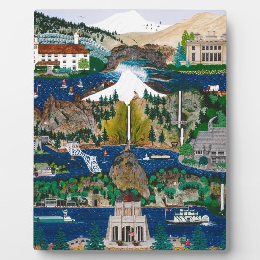 Plaque Photo Célébration de la gorge de Columbia River (Devant)