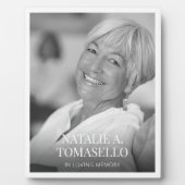 Plaque Photo Célébration de la mémoire funéraire (Devant)