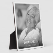 Plaque Photo Célébration De La Vie Mémorial Funérailles (Côté)