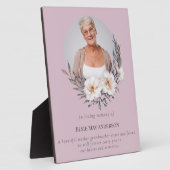 Plaque Photo Célébration de la vie, souvenir photo élégant et s (Côté)