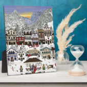 Plaque Photo Célébration des vacances à Leavenworth (Côté)