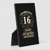 Plaque Photo Célébrer 16 Ans D'Être Étonnant (Côté)