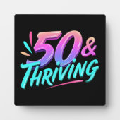 Plaque Photo Célébrer 50e anniversaire et prospérer (Devant)