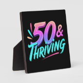 Plaque Photo Célébrer 50e anniversaire et prospérer (Recto)