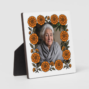 Plaque Photo Cempasúchil Ofrenda Altar Día de Muertos