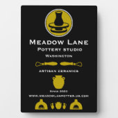 Plaque Photo Ceramic Studio Potter Business Promotion (Devant)