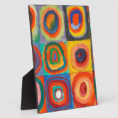 Plaque Photo Cercles concentrés Carré de Kandinsky (Côté)