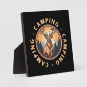 Plaque Photo Cerf - Faune - Camping (Recto)