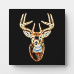 Plaque Photo Cerf Head Energy Spirit