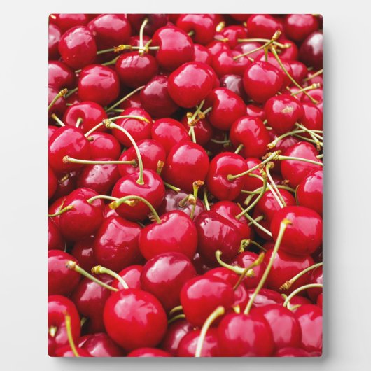 Plaque Photo Cerises (Devant)
