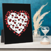 Plaque Photo Cerises RAB Imprimé Léopard Cœur Rockabilly (Côté)