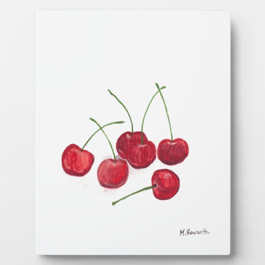 Plaque Photo Cerises rouges (Devant)