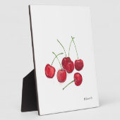 Plaque Photo Cerises rouges (Côté)
