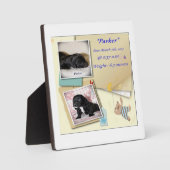 Plaque Photo Certificat de naissance de Parkers (Recto)