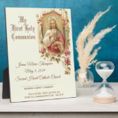 Plaque Photo Certificat de souvenir de la Sainte Communion cath (Côté)