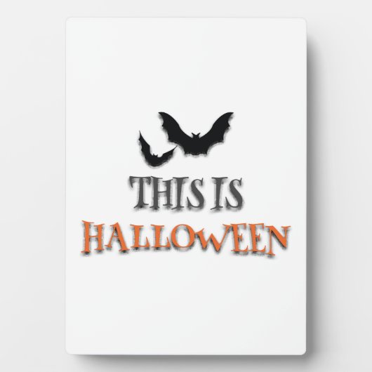 Plaque Photo C'est Halloween (Devant)
