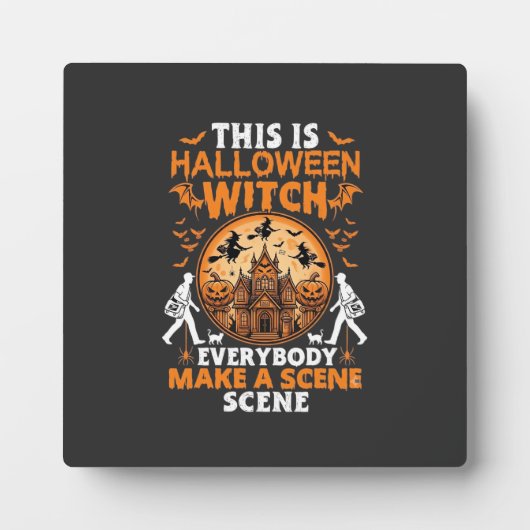 Plaque Photo C'est Halloween (Devant)