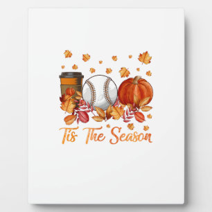 Plaque Photo C'Est La Saison Citrouille De Baseball Automne Mer