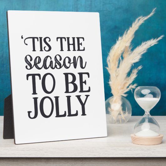 Plaque Photo C'Est La Saison D'Être Fête Du Nouvel An Retro Cl (Côté)