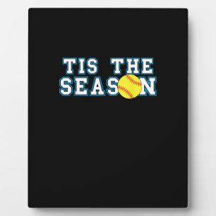 Plaque Photo C'est la saison Entraîneur de softball Créatif Déc