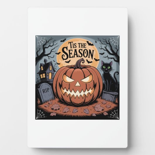 Plaque Photo C'est la saison Halloween (Devant)