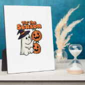 Plaque Photo C'Est La Saison Halloween Costume sorcier Casquett (Côté)