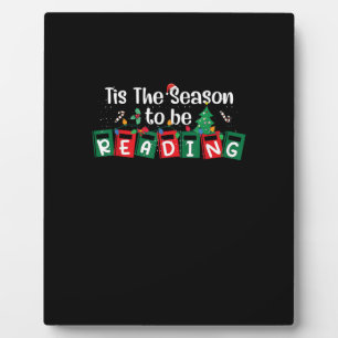 Plaque Photo C'est la saison pour lire le livre de Noël pour en