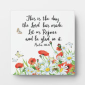 Plaque Photo C'est le jour que le Seigneur a fait (Devant)